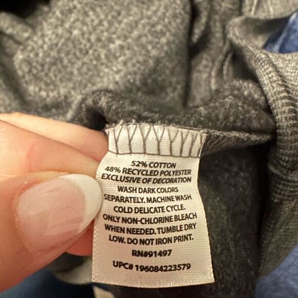 NWT Rolling Stones Sweatshirt Crew Neck Pullover Tongue Logo Grey Size XL - Picture 5 of 5